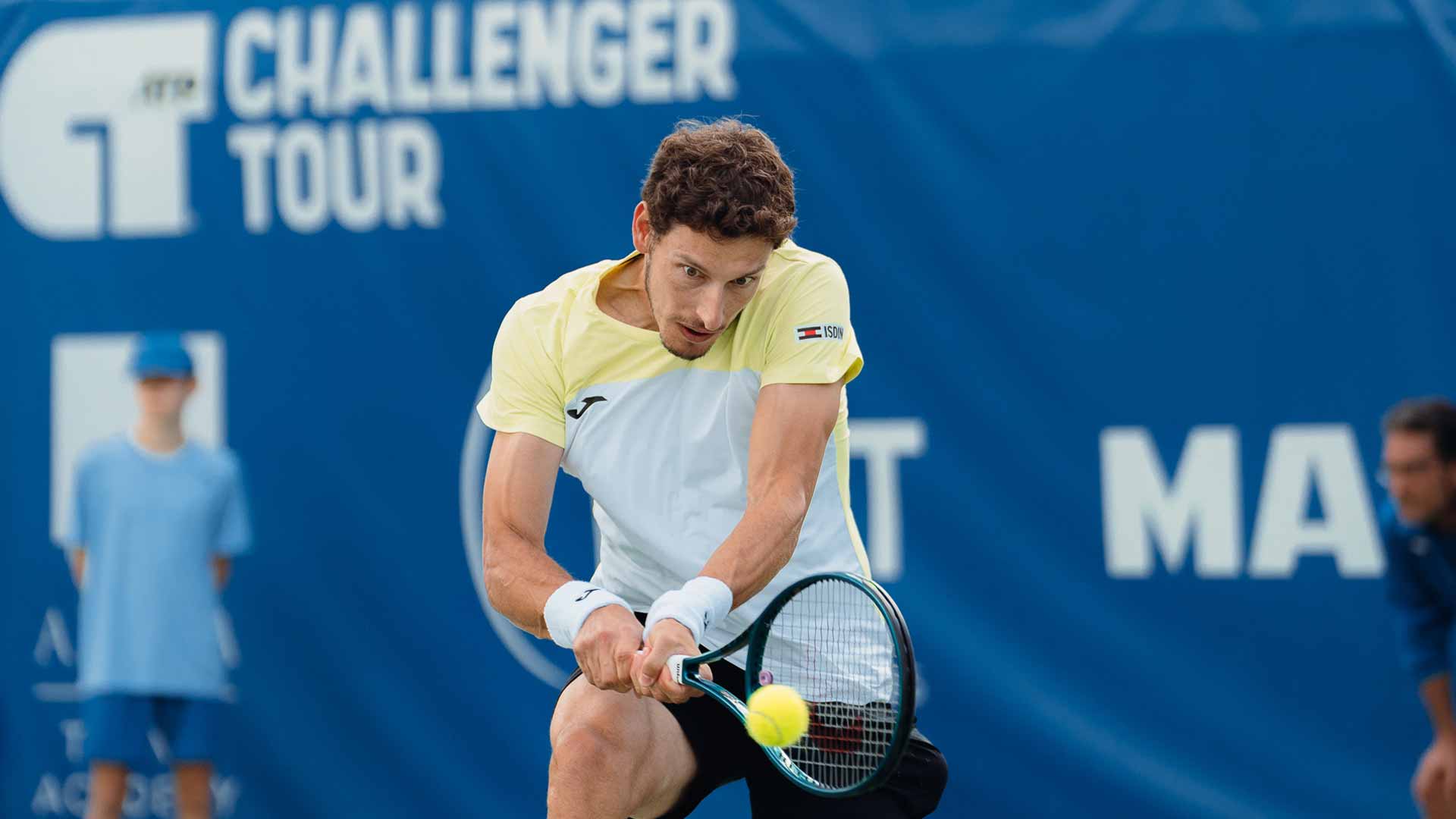 Pablo Carreno Busta in action at the Tenerife Challenger 1.