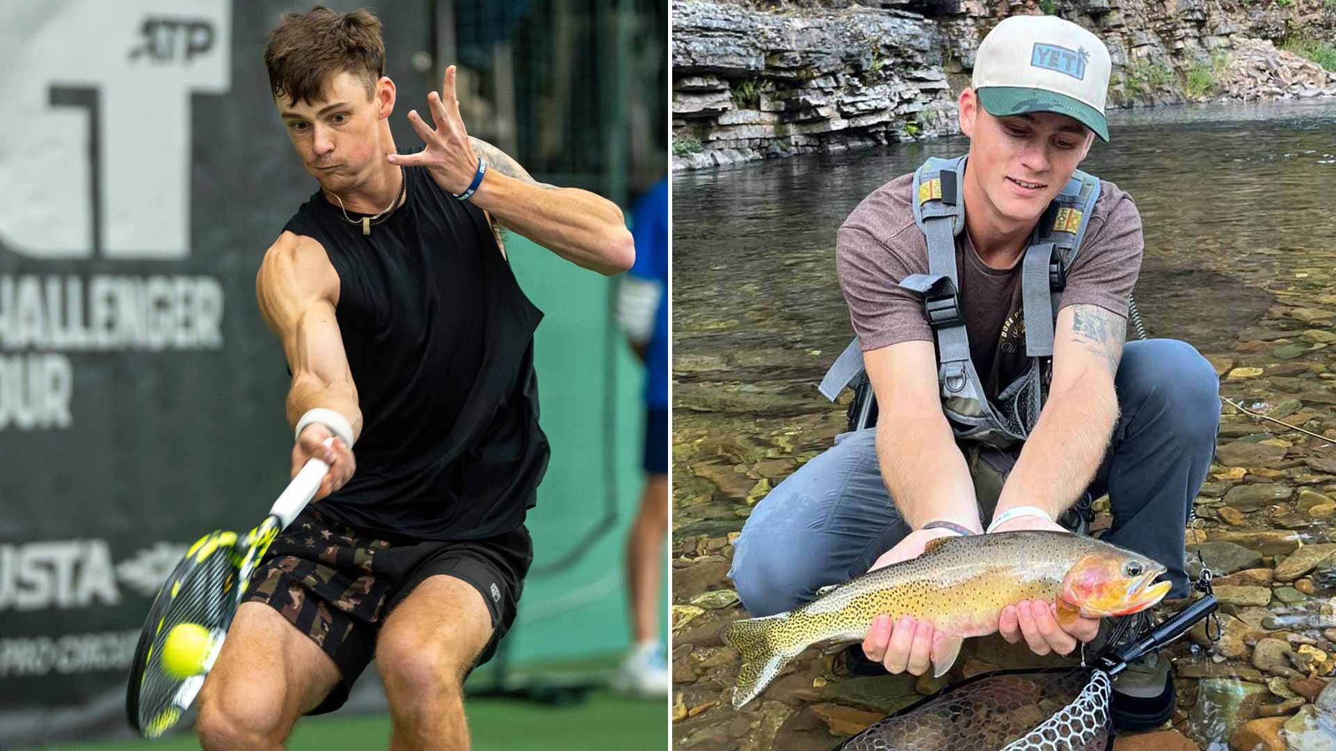 Colton Smith, No. 262 in the PIF ATP Rankings, is an avid outdoorsman.